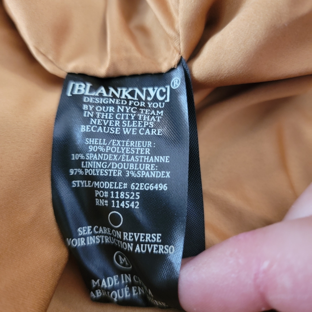 Blank NYC Camel Cropped Suede Shirt Jacket - Picture 5 of 5